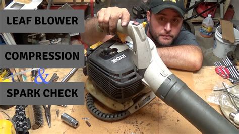 RYOBI Leaf Blower Compression test and spark test 